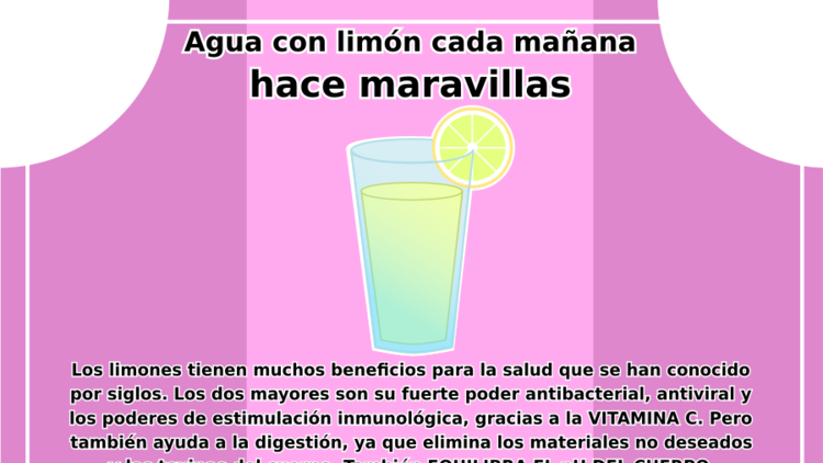 Agua con limón