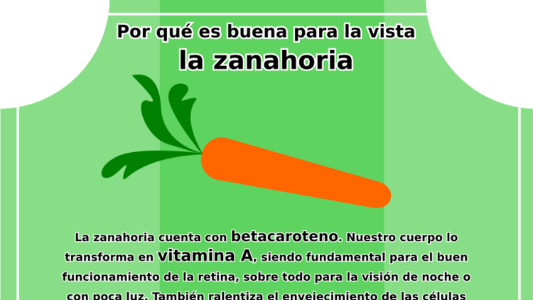 Porqué la zanahoria es buena para la vista