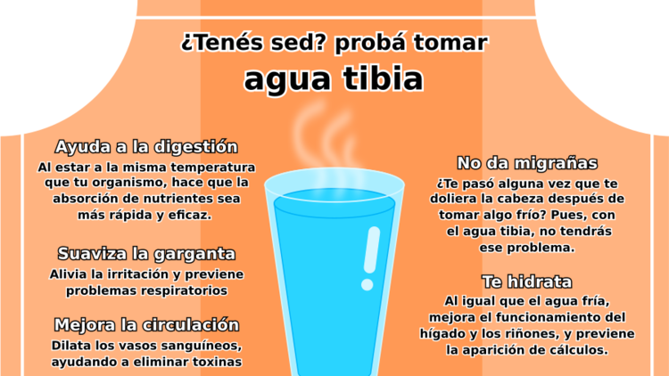 Agua tibia