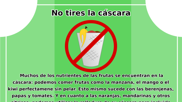 No tires la cáscara