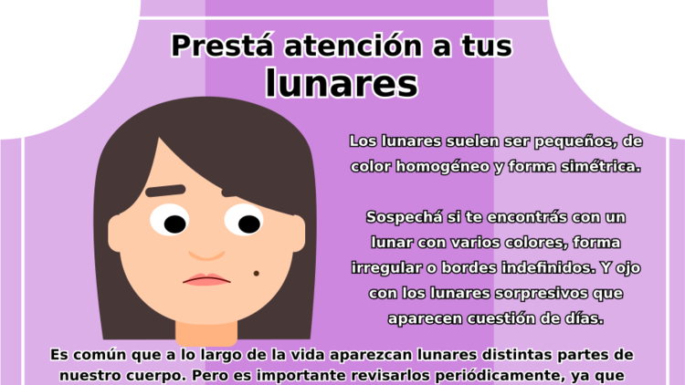 Prestá atención a tus lunares